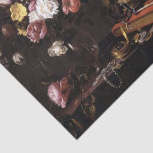 Rozen- en schedel-papier Tissuepapier (Detail)