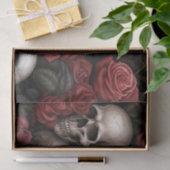 Rozen en schedels tissuepapier (Geschenk)