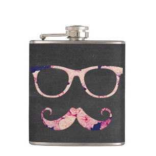 Rozen en snor heupfles