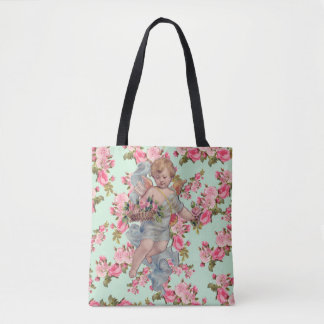 Rozen en Valentijn Cherub Tote Bag