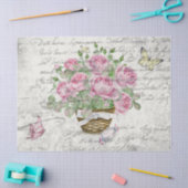 Rozen en vlinders Tissuepapier (Craft)