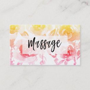 *~* Rozen en Wisteria Bloemen MASSAGE Bloemen Visitekaartje