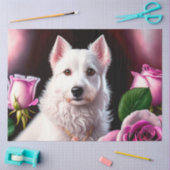 Rozen en witte Collecties Tissuepapier (Craft)