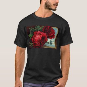  Rozen en zeilboot T-shirt