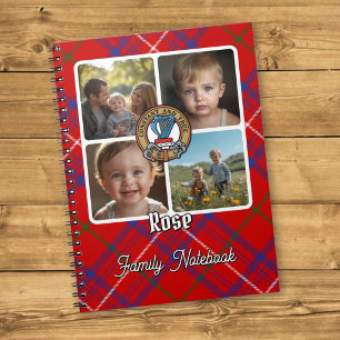 Rozen familiefotocollage notitieboek