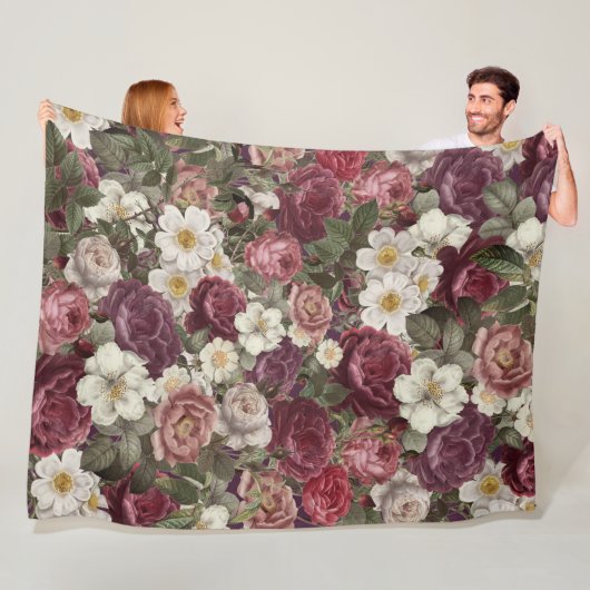 Rozen Fleece Deken (In situ)