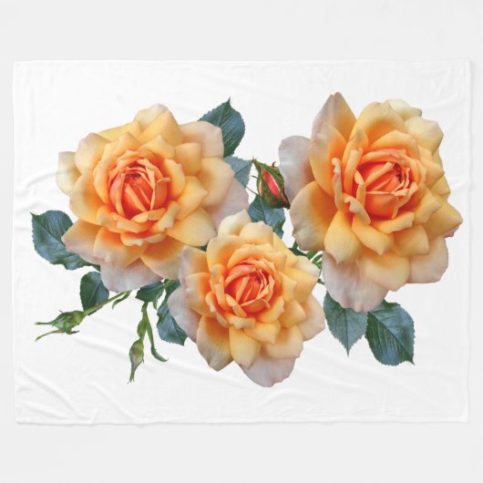 ROZEN FLEECE DEKEN (Voorkant (Horizontaal))