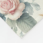 Rozen Fleece Deken (Hoek)