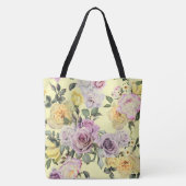 Rozen Floral Canvas tas (Achterkant)