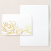 Rozen Floral Gold Decoratief Folie Kaarten (Display)