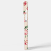 Rozen Floral Pink Peach Cream Case-Mate iPhone Case (Achterkant / Links)