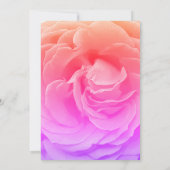 Rozen Floral Weddenschap Kaart (Achterkant)