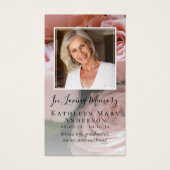 Rozen Foto Memorial Prayer Kaart (Voorkant)