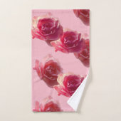 Rozen Fotopatroon Badkamer Handdoek Set (Handdoek)