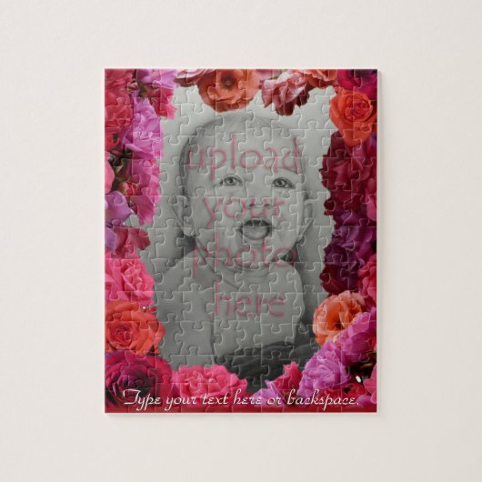 Rozen Frame Puzzel Persoonlijke Foto Puzzel (Verticaal)