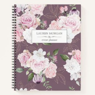 Rozen Garden Mauve Personeel Notitieboek