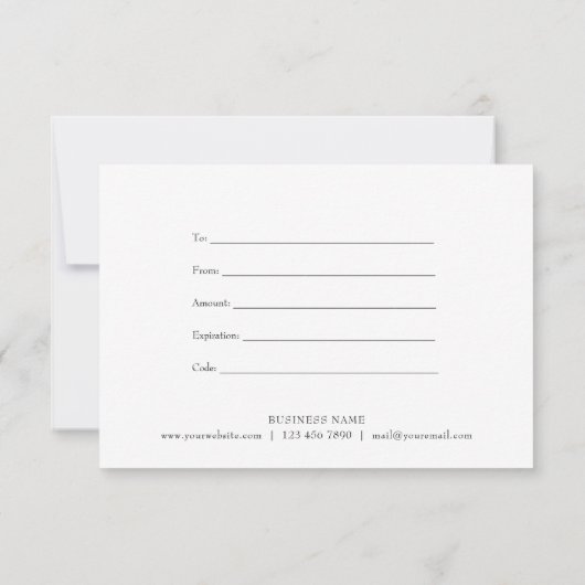 Rozen Garland Gift Certificate (Achterkant)