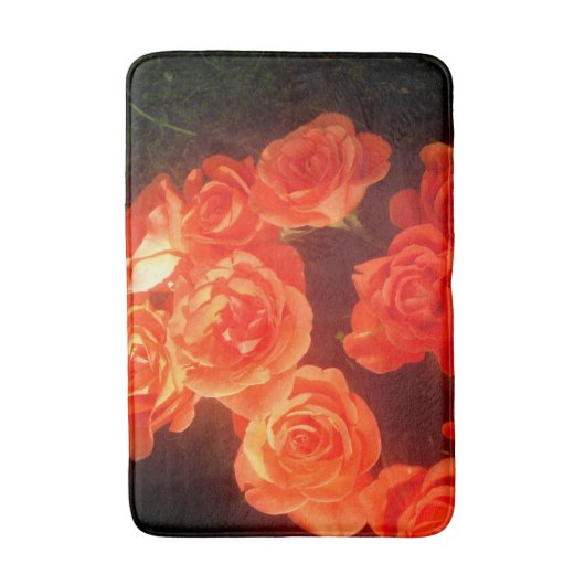 Rozen Gemiddelde Bath Mat (Voorkant Verticaal)