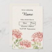  Rozen Gepersonaliseerd Kaart (Voorkant / Achterkant)