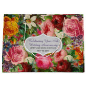 Rozen Gift Bag Aangepaste EDIT TEKST Groot Cadeauzakje (Voorkant)