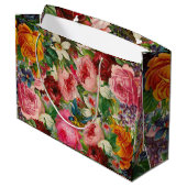 Rozen Gift Bag Aangepaste EDIT TEKST Groot Cadeauzakje (Achterkant Gekanteld)