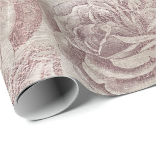 Rozen Glitter Roze Rose Bokeh Bloemen Ivoor Blush Cadeaupapier