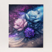 Rozen gloeien in Night Sky Jigzaag Puzzle Legpuzzel (Verticaal)