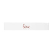 Rozen gouden folie uitnodigingen wikkel (Vlak)