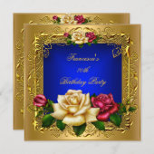 Rozen gouden legant geboortedag B Kaart (Voorkant / Achterkant)