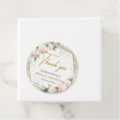 Rozen goudkleurig lijst vrijgezellenfeest bedankjes labels (In situ)