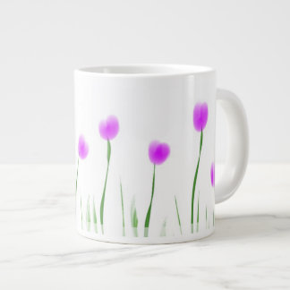 rozen grote koffiekop