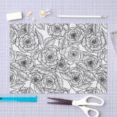 Rozen handgetekend patroon tissuepapier (Craft)