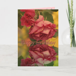 Rozen Happy Birthday Card Kaart