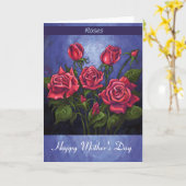 Rozen Happy Moederdag Kaart (Gele Bloem)