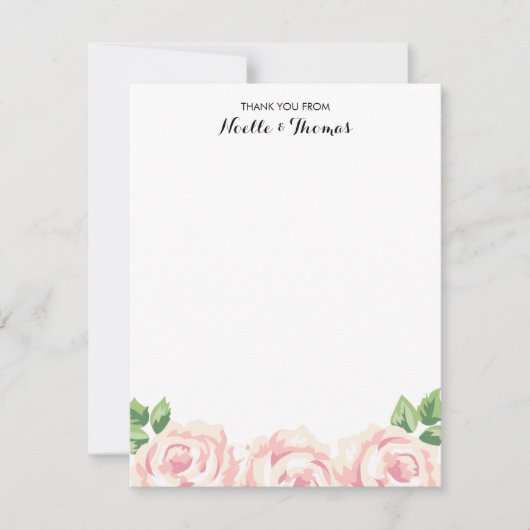  Rozen Hartelijk dank Bedankkaart (Voorkant)