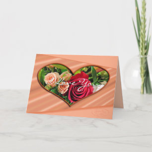 Rozen & Harten I Liefde u kaarden om het even Kaart