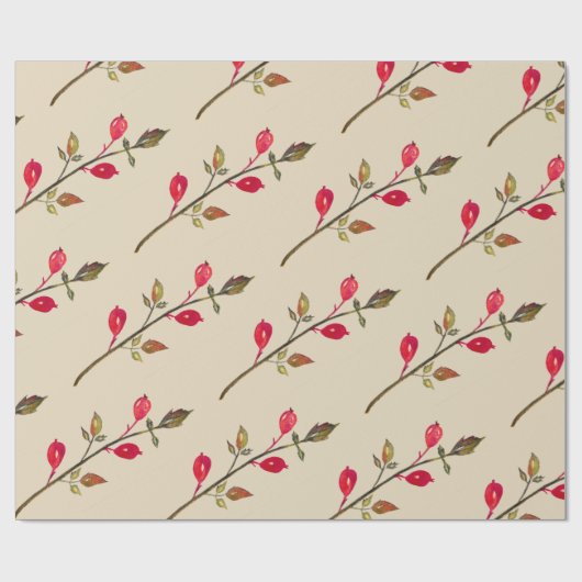 Rozen heup, kruidendragend papier (Vlak)