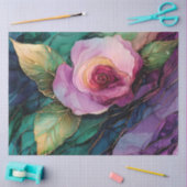 Rozen in Alcohol Ink Series Design #19 Tissuepapier (Craft)
