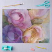 Rozen in Alcohol Ink Series Design #7 Tissuepapier (Craft)