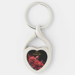 Rozen in bloei - Elegante verjaardag Sleutelhanger