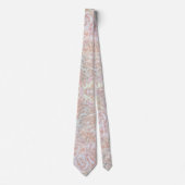 rozen in crème - bloemmotief stropdas (Voorkant)