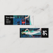 ROZEN IN DE NACHT, DE MODE MAAKT DE GROTE PARTIST  MINI VISITEKAARTJE (Voorkant / Achterkant)