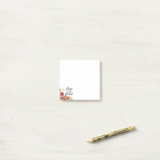 Rozen in de woestijn post-it® notes (Op bureau)