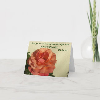 Rozen in december Notecard Kaart