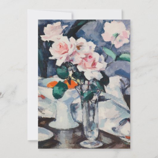 Rozen in een glazen vaas | Samuel John Peploe (Voorkant)