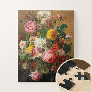Rozen in een vaas van Aghate Pilon, Bloemenkunst Legpuzzel