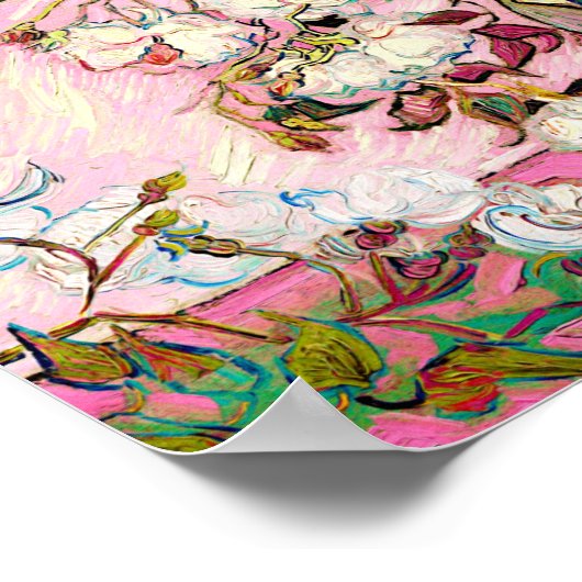 Rozen in een vaas, Van Gogh Poster (Hoek)