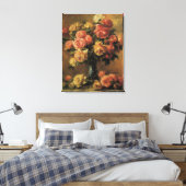 Rozen in een Vase door Pierre Renoir, Kunst Canvas Afdruk (Insitu (Slaapkamer))
