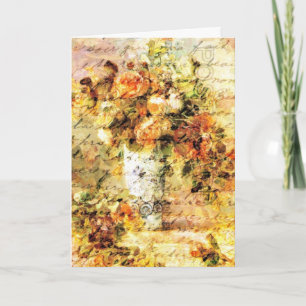 Rozen in een Vase Kaart