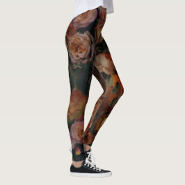 Rozen in Herfst  kleuren botanische tuin Leggings